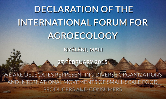 Declaration of the International Forum of Agroecology