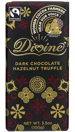 DIVINE’S DARK CHOCOLATE HAZELNUT TRUFFLE